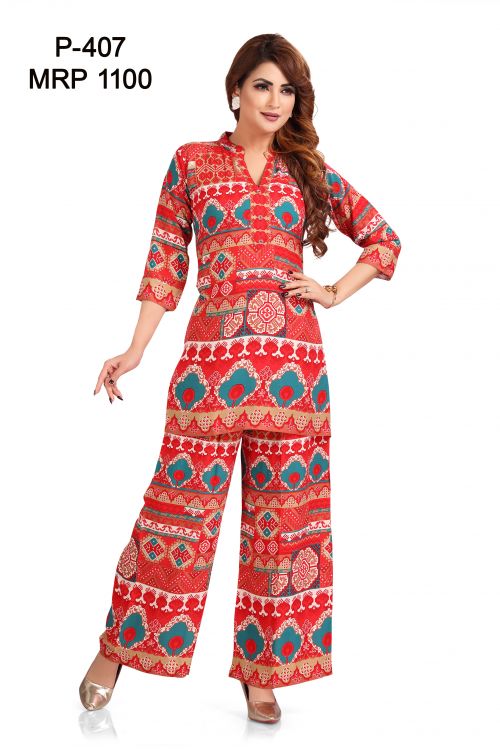 designn of kurti P-407